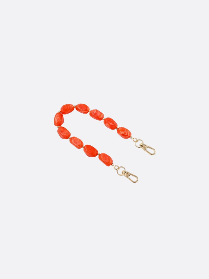 anse sac perle rouge orangé