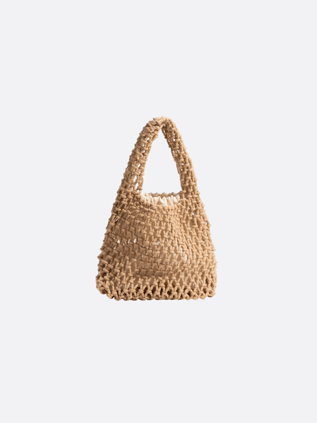 sac à main filet beige