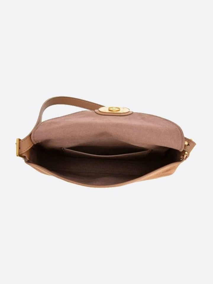 Leather shoulder bag