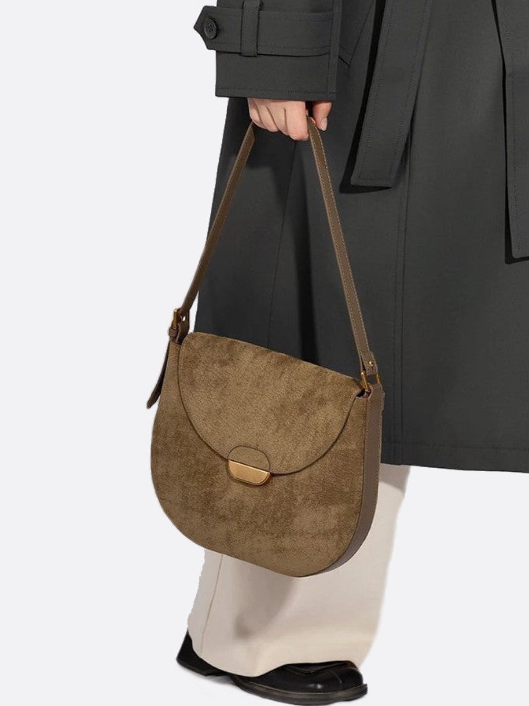 Sac cuir vert femme
