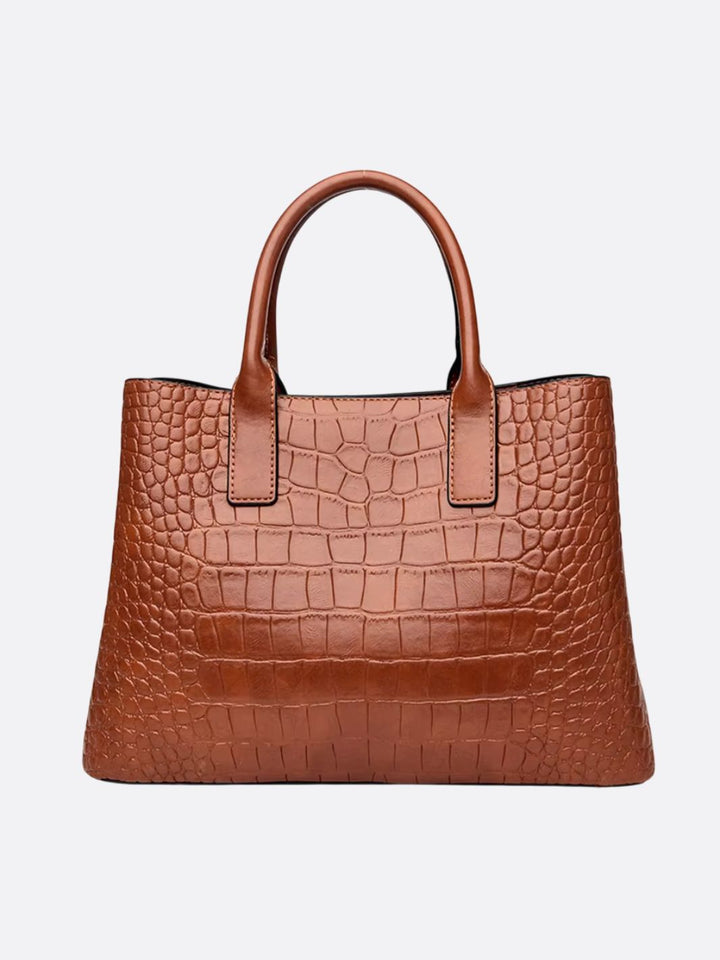 Crocodile leather bag