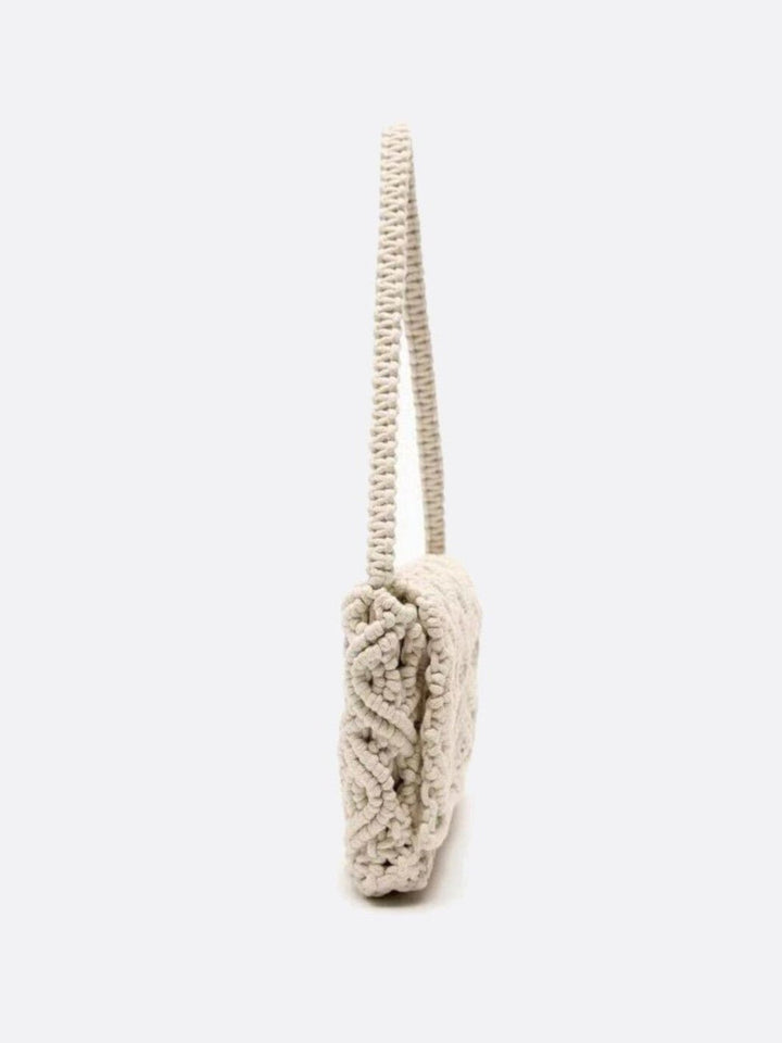 Macrame and crochet bag