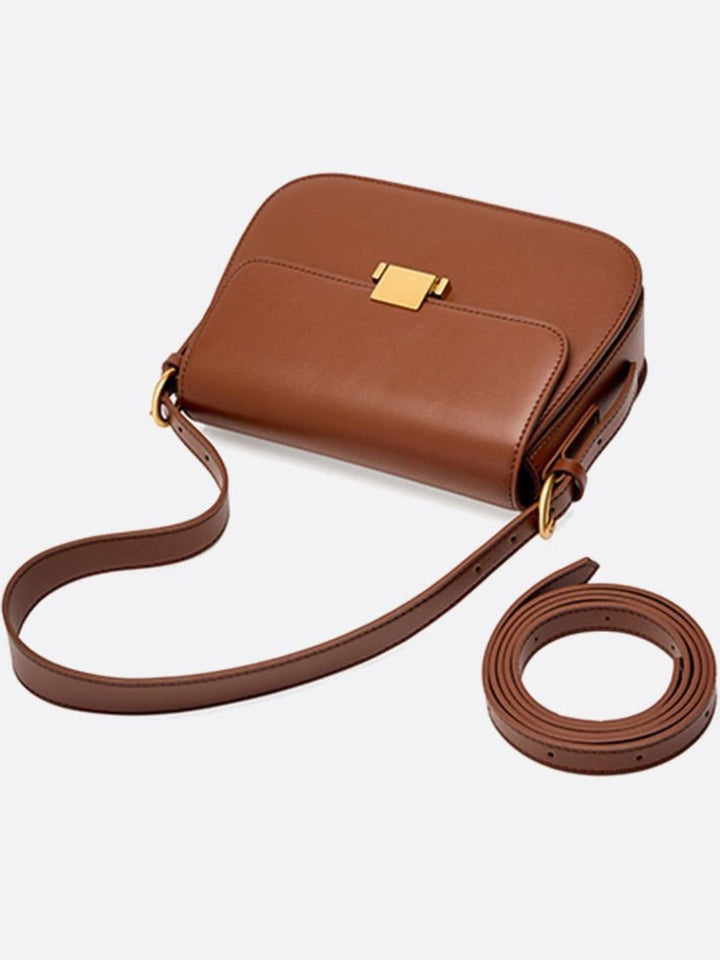 Leather shoulder bag
