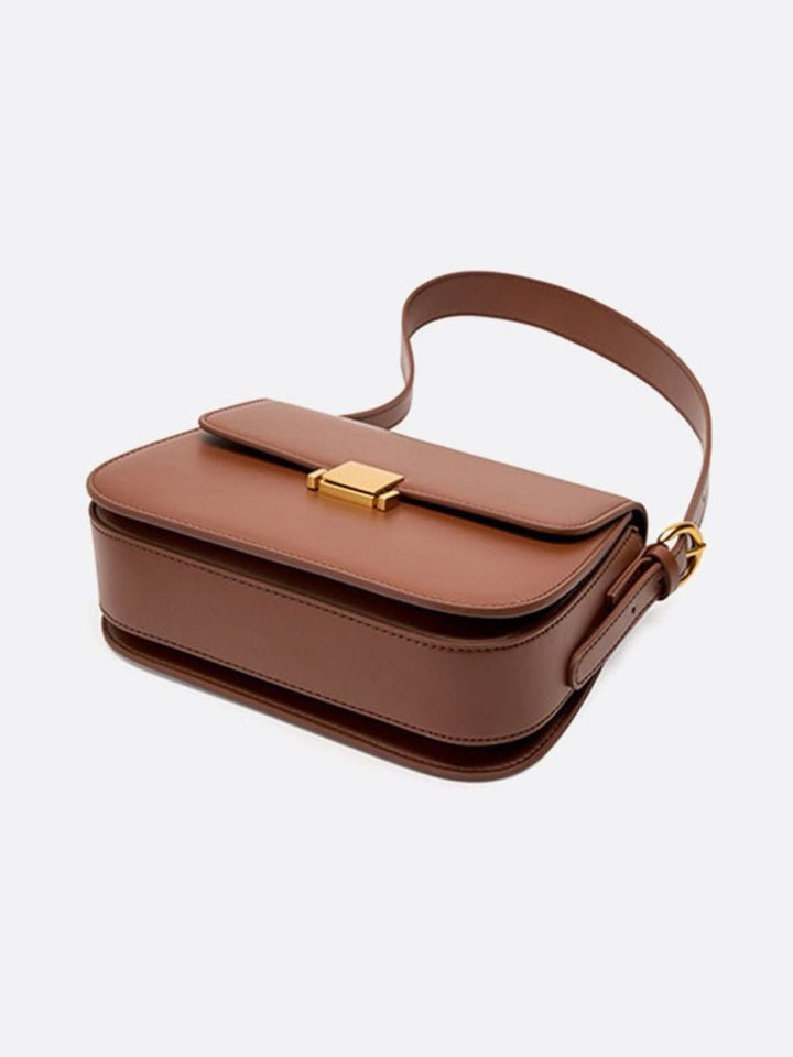 Leather shoulder bag