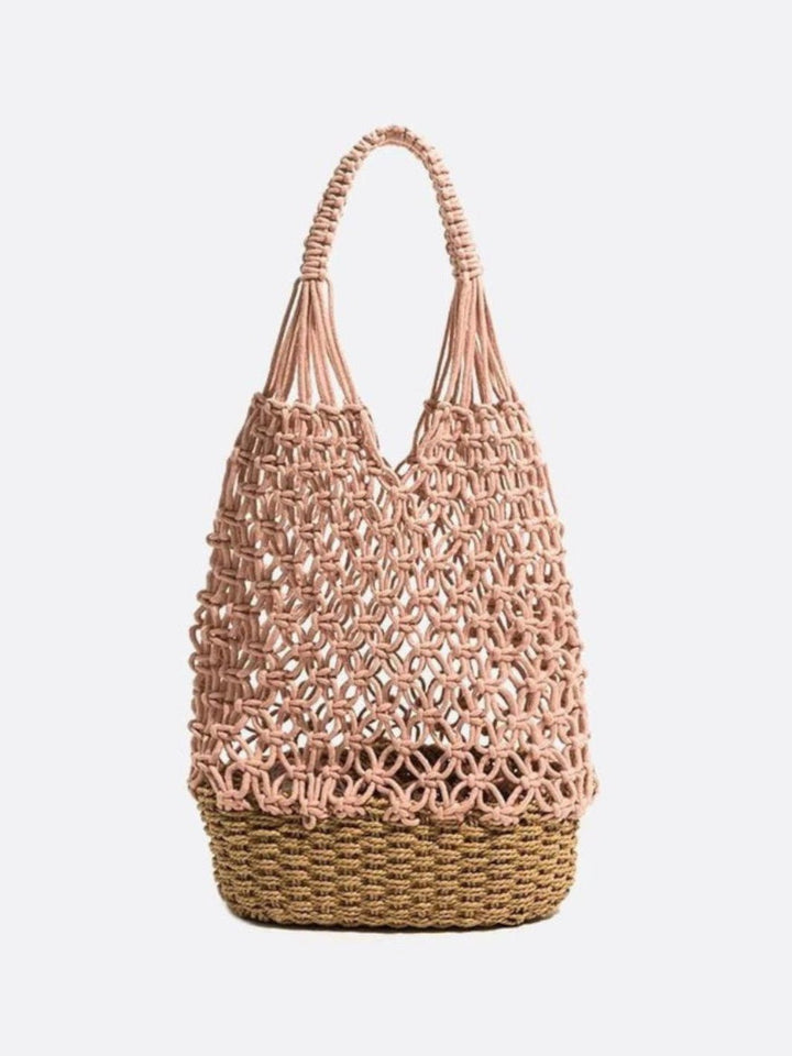 Sac fourre-tout filet kaki clair