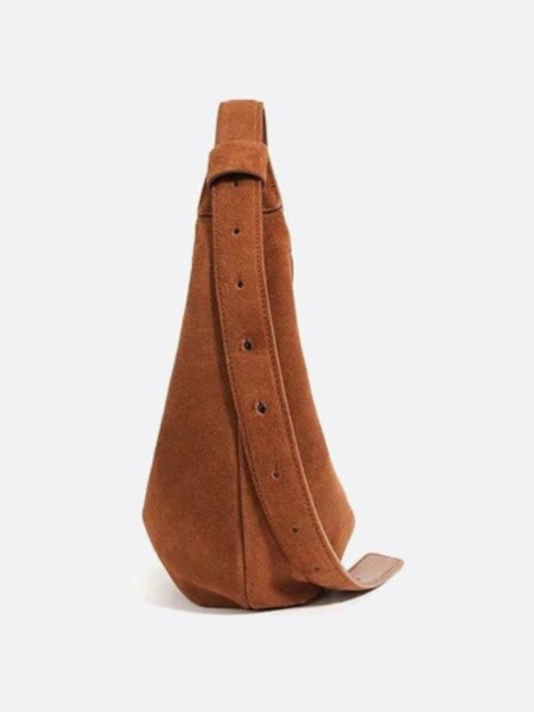 Suede hobo bag