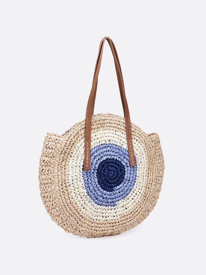 Sac paille coloré
